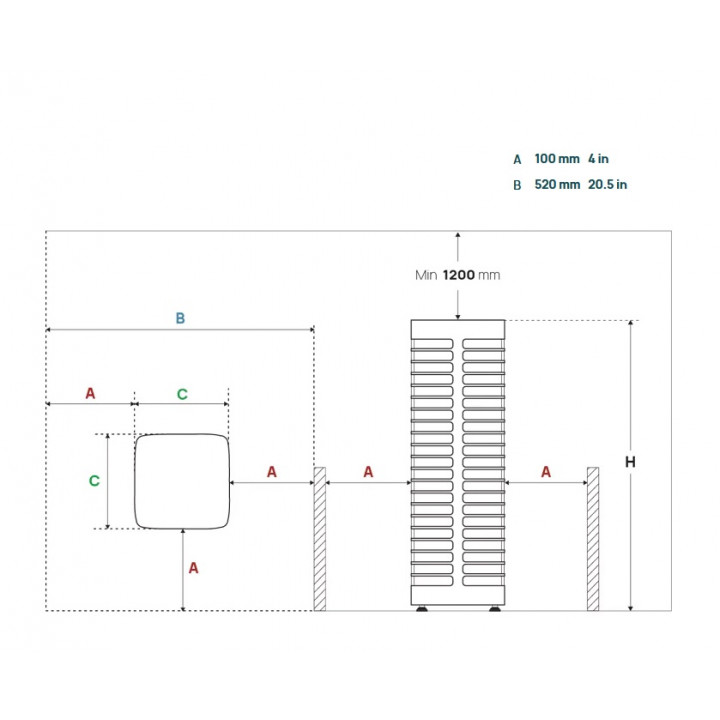Elektriskā pirts krāsns – HUUM STEEL, 3,5 kW