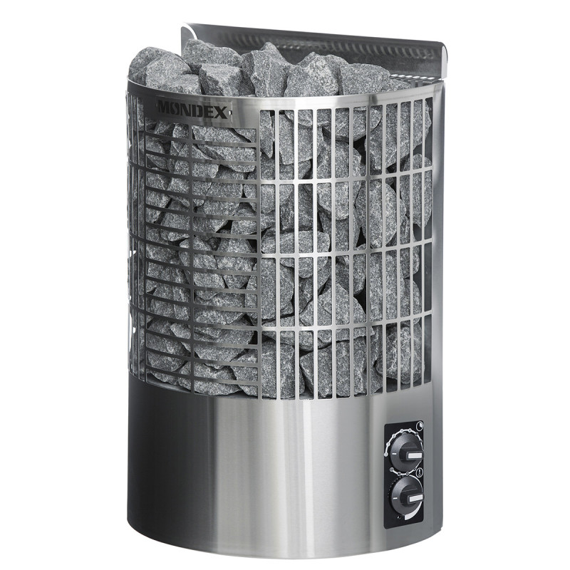 Elektriskā pirts krāsns - MONDEX TENO, nerūsējošā tērauda
