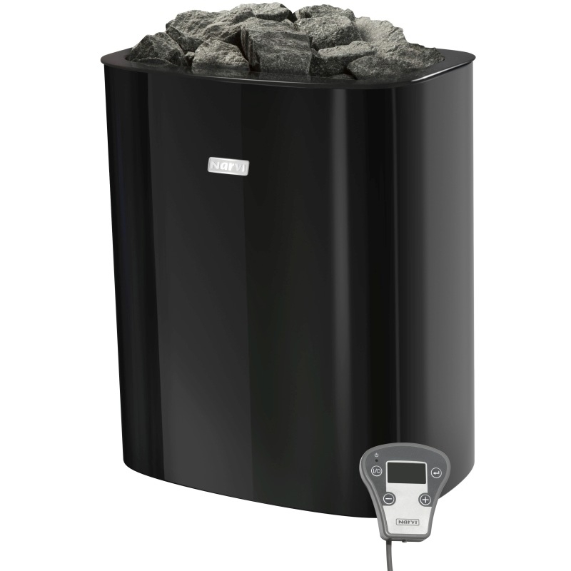 Elektriskā pirts sildītājs - NARVI NC Electric, melna 6 kW