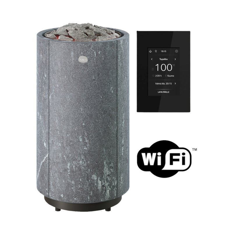 Elektriskā pirts krāsns TULIKIVI KAARNA Nobile L, ar Wifi vadības paneli