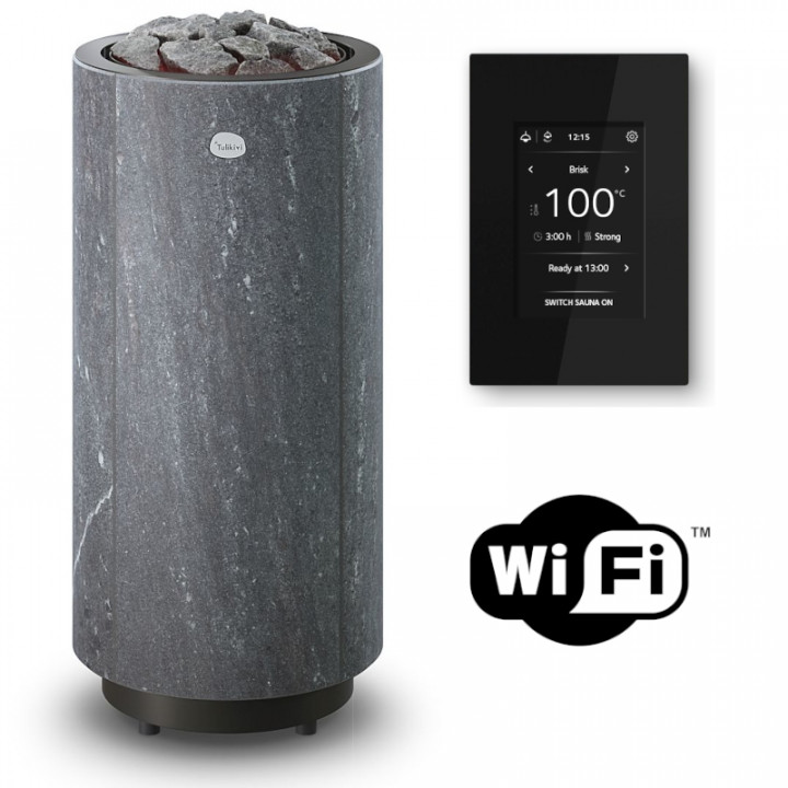 Elektriskā pirts krāsns TULIKIVI KAARNA Nobile M, ar WIFI vadības paneli, 6,8 kW