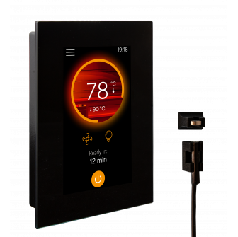 Elektriskās pirts sildītāja vadības paneļa jaunināšanas komplekts - Harvia Fenix ​​​​FX002XW Wifi ar skārienekrānu un durvju sensoru