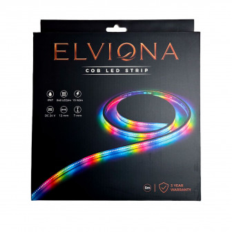 Elviona COB LED pirts lente, RGB , 5 m