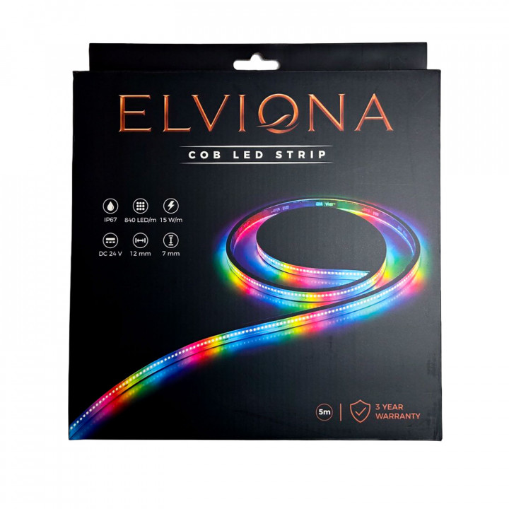 Elviona COB LED pirts lente, RGB , 5 m