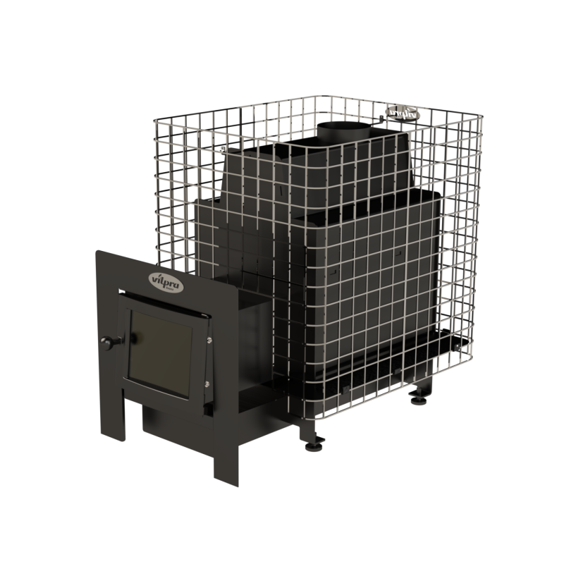 Malkas pirts krāsns - VILPRA ETNA-22-NL-V ar ārējo kurtuvi