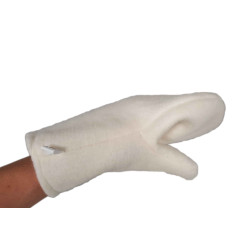 Vilnas balts cimds pirtij 