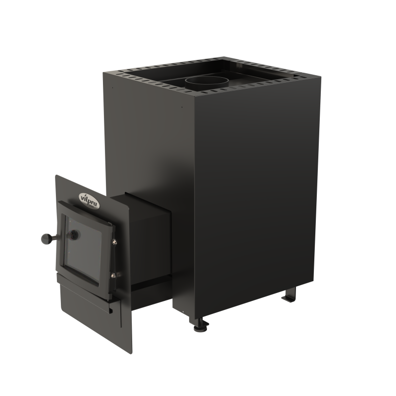 Malkas pirts krāsns - VILPRA FLAMO-14-LV ar ārējo kurtuvi