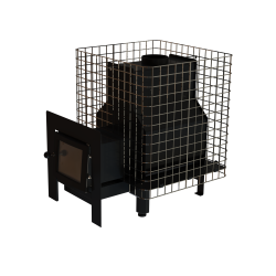 Malkas pirts krāsns - VILPRA FORNAX-14-NL-V ar ārējo kurtuvi 