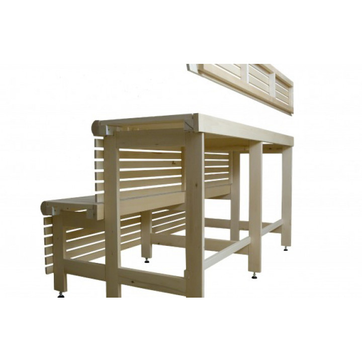 Standarta pirts solu komplekss, liepas koks, garums 2328mm