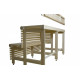 Standarta pirts solu komplekss, liepas koks, garums 2328mm