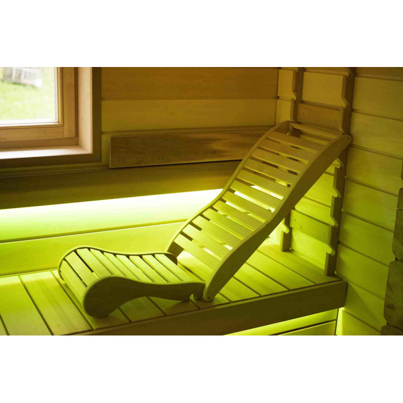 Relaksācijas divstāvu pirts, abači