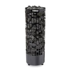 Elektriskā pirts krāsns - HARVIA Cilindro Black Steel PC90E 9 kW