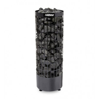 Elektriskā pirts krāsns - HARVIA Cilindro Black Steel PC70E 6,8 kW
