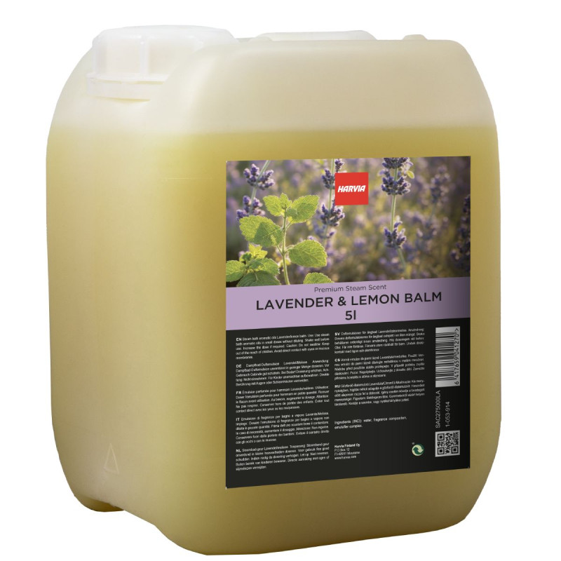HARVIA tvaika pirts aromātiskās eļļas, lavanda un citronmelisa 5 l
