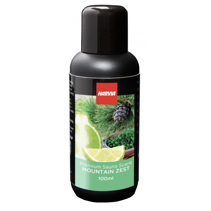HARVIA pirts smaržu koncentrāts, kalnu priedes, bergamotes un litsea cubeba aromāts, 100 ml