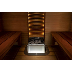 Harvia The Wall stikla plāksne ar apgaismojumu, satīna krāsa 