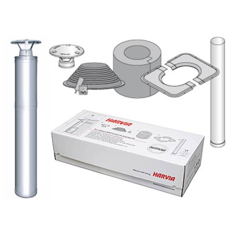 Tērauda izolēts skursteņa komplekts - HARVIA