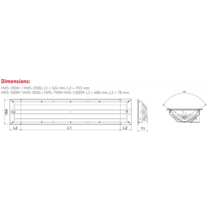 Infrasarkanais radiators - HARVIA Vitamy