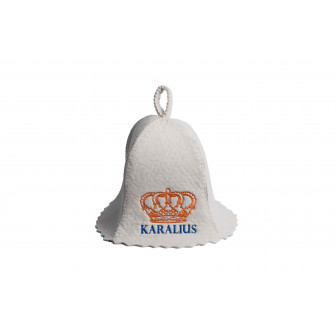 Pirts cepure - KARALIUS, balta