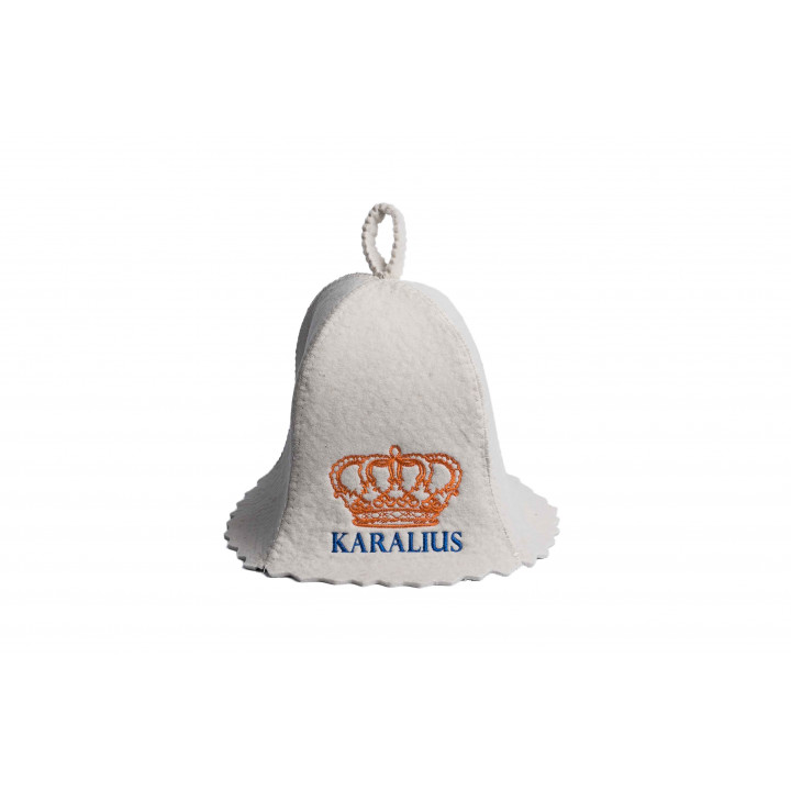 Pirts cepure - KARALIUS, balta