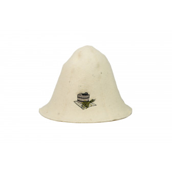 Pirts cepure - BUCKET UN SAUNA WISKS, balta