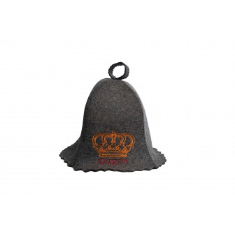 Pirts cepure - QUEEN, pelēka