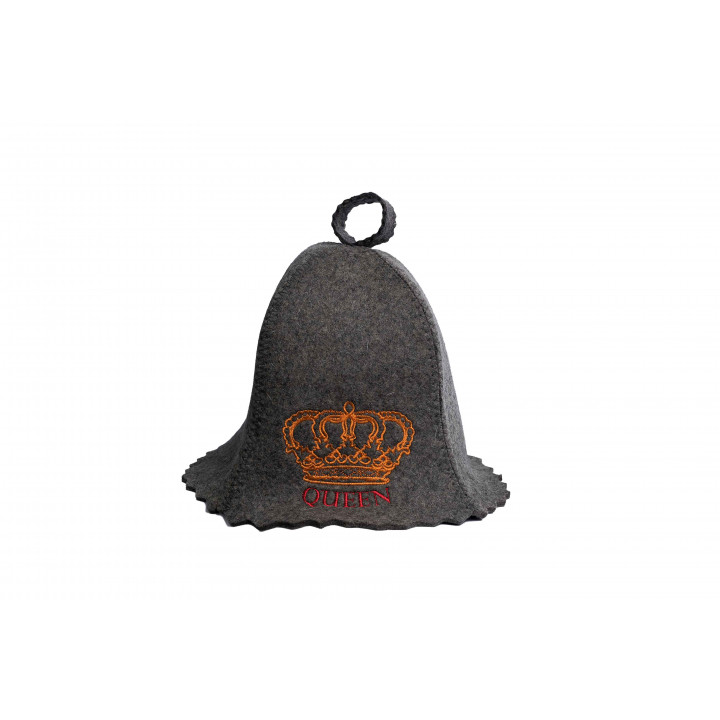 Pirts cepure - QUEEN, pelēka