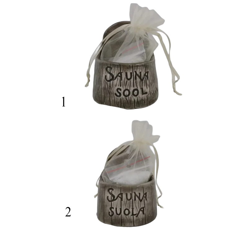 Keramikas sāls trauks pirtij - tumšs 120 ml