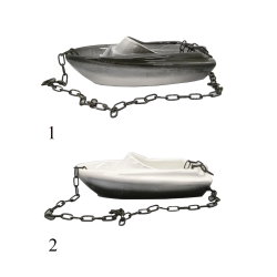 Keramikas trauks smaržām - laiva 