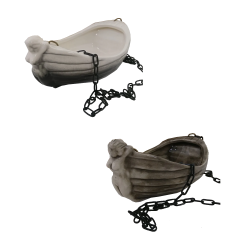 Keramikas trauks smaržām - laiva ar meiteni 