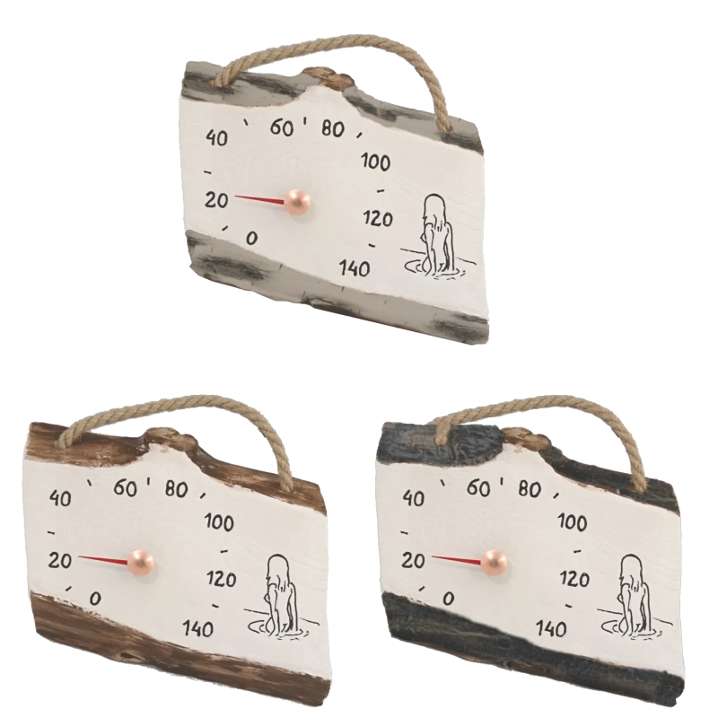 Keramikas pirts termometrs - meitene ūdenī