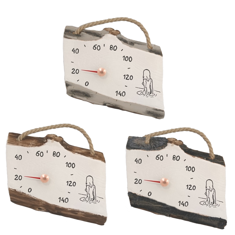 Keramikas pirts termometrs - meitene ūdenī