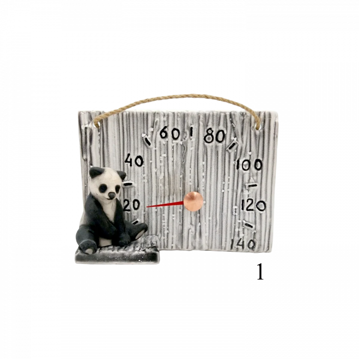 Keramikas pirts termometrs - panda, 1