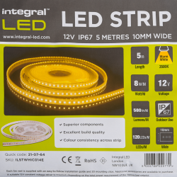 Silti baltas gaismas LED 12V 