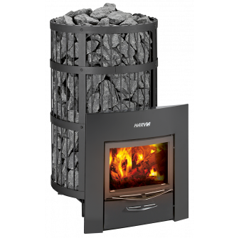 Malkas pirts krāsns - HARVIA Legend 300 Duo, melna