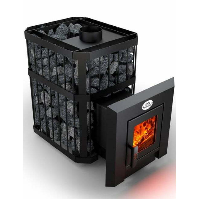 Malkas pirts krāsns - NOVA KLASSIK 26 ar tīklu, stikla durvīm