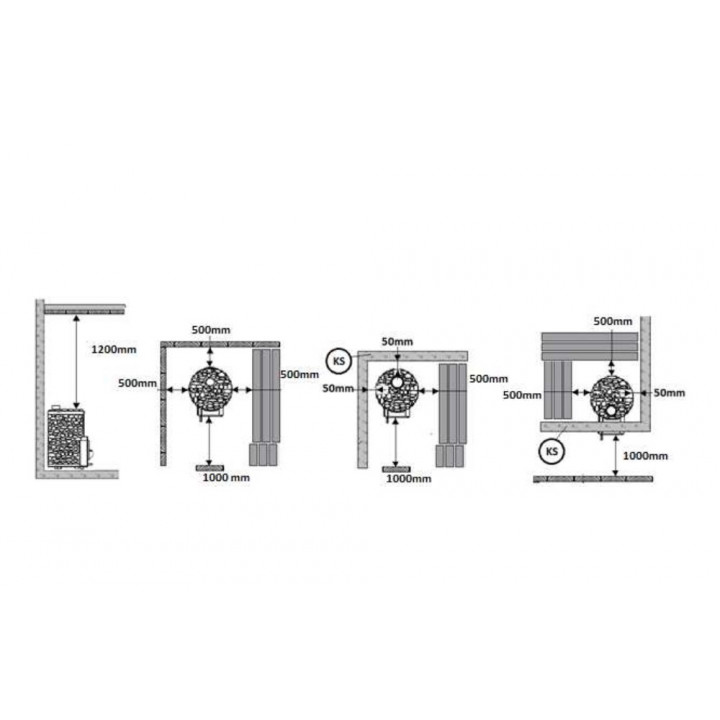 Malkas pirts krāsns - STOVEMAN CROWN 20R-LS