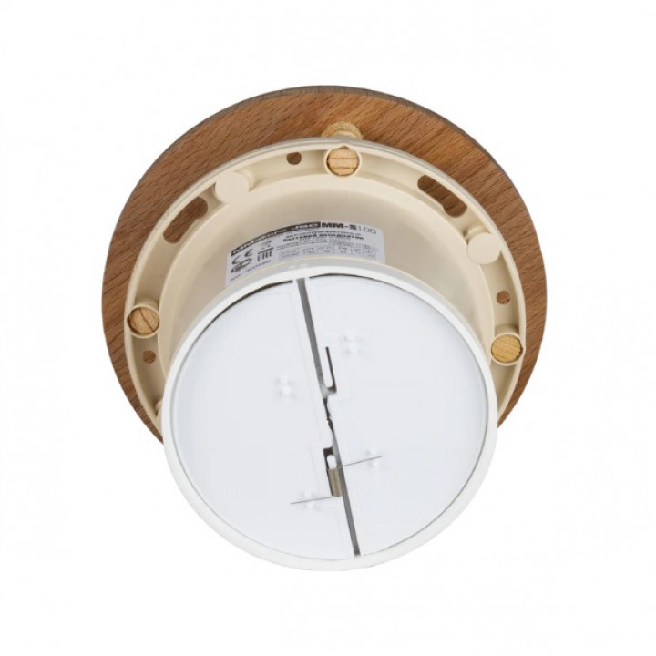 MM-S pirts ventilators ar pretvārstu un apaļkoku apdari d/100mm