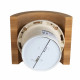 MM-S pirts ventilators ar aizmugures vārstu un izliektu koka apdari d/100mm