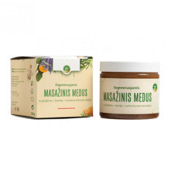 Atjaunojošs masāžas medus ar greipfrūtu, lavandas, rozmarīna ēteriskajām eļļām 