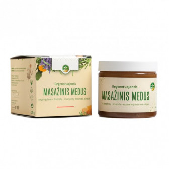 Masāžas medus ar greipfrūta, lavandas, rozmarīna ēteriskajām eļļām, 250 g