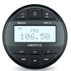 Mūzikas centrs HMR 10D, bez skaļruņiem, ūdensizturīgs, melns 