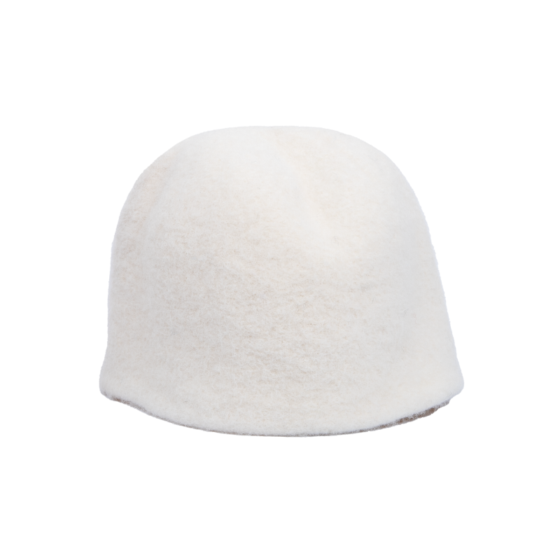 Pirts cepure - Balta, vilna