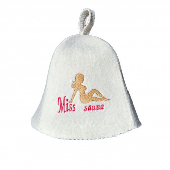 Pirts cepure - Miss Sauna, balta