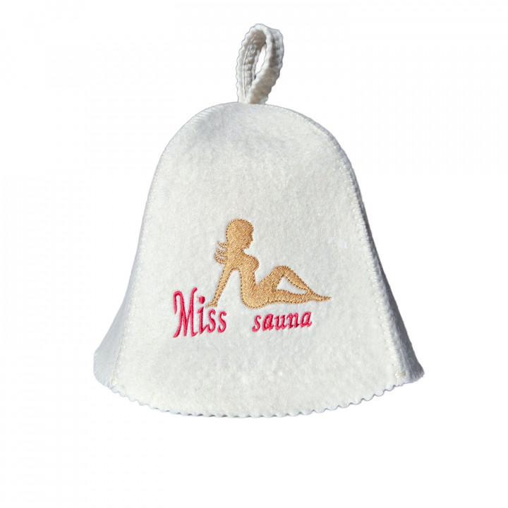 Pirts cepure - Miss Sauna, balta