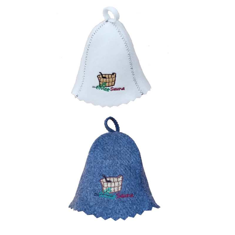 Pirts cepure - SAUNA ar zelta spaini un kausu