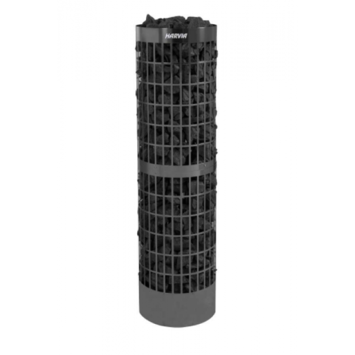 Elektriskā pirts krāsns - HARVIA Cilindro Pro Black Steel PC100E/135E 10/13,2 kW