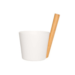 Alumīnija spainis ar rokturi - RENTO, balts 