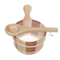SAUFLEX koka spainis un kauss 4 l, priede, ciedrs - 1