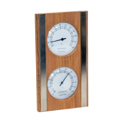 SAUFLEX termo-higrometrs, ciedra krāsa, baltā krāsā 